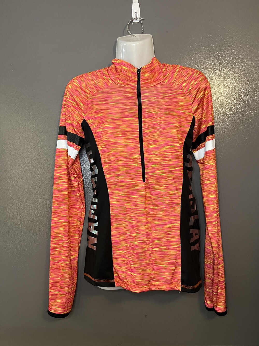 90 Degree by Reflex Pullover Womens Small Space Dye Quarter Zip Namaslay Running